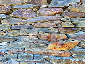 Schist - Xisto - Wall of photo